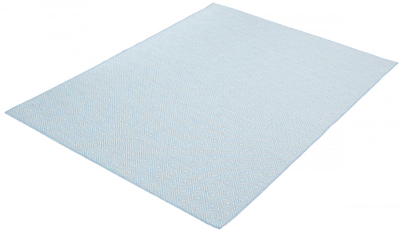 Carpette Neisha Diamond bleu clair 5 pi 3 po x 7 pi 3 po