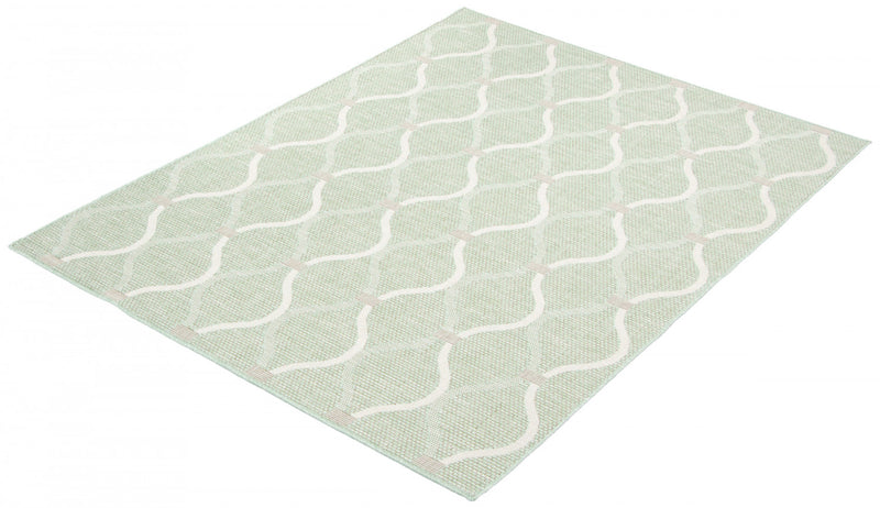 Carpette Neisha Abstract menthe 5 pi 3 po x 7 pi 3 po