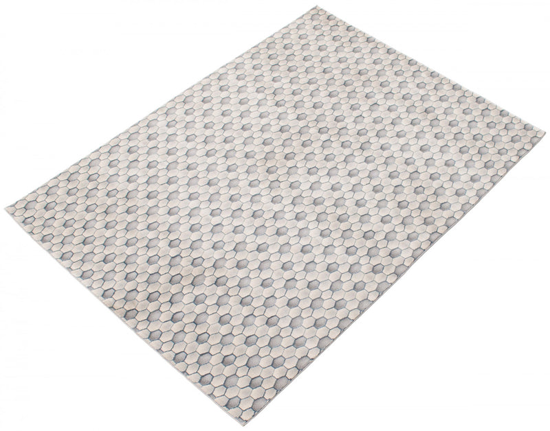 Carpette Ranger grise/bleue 6 pi 7 po x 9 pi 6 po