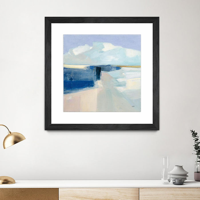 Œuvre d’art murale encadrée noire et mate « Sand And Sky » 36 x 36