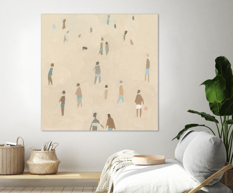 Œuvre d’art murale Giant Art « Beach Goer Iv » 54 x 54