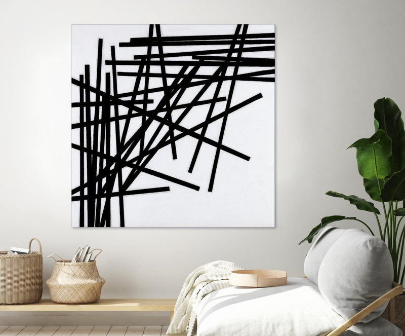Œuvre d’art murale Giant Art « Alumettes » 54 x 54