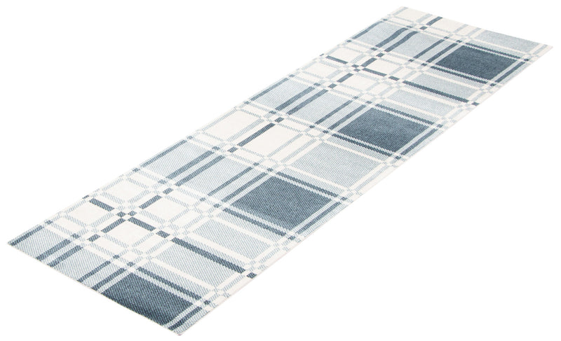 Carpette Roma bleue lavable à la machine - 2 pi 6 po x 8 pi 0 po