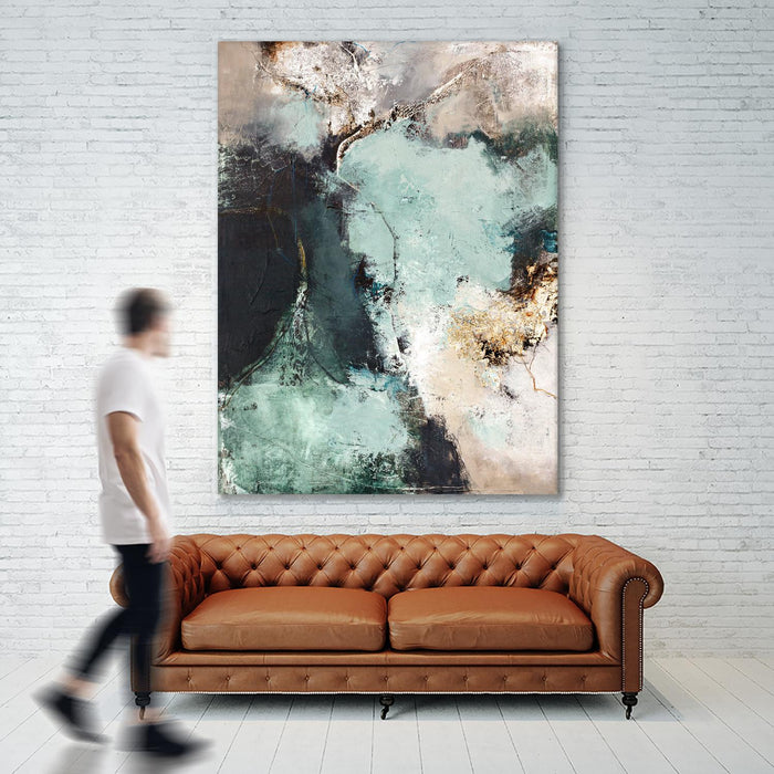 Œuvre d’art murale Giant Art « Great Green » 72 x 54