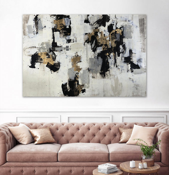 Œuvre d’art murale Giant Art « Gold Gloved Boxer » 84 x 54