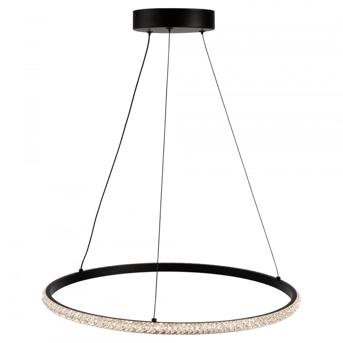 Luminaire suspendu Nova noir à DEL de 29 W