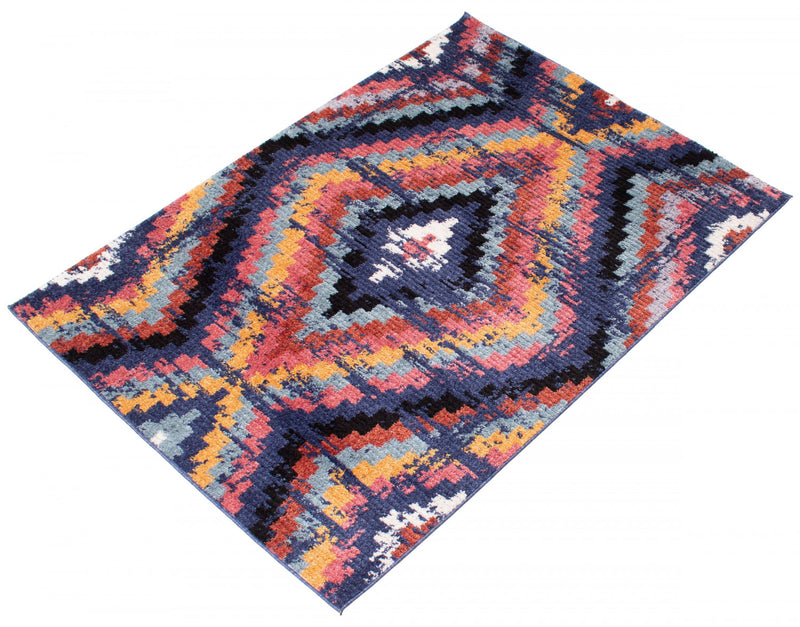 Carpette Paloma Casa bleu marine - 8 pi 0 po x 10 pi 0 po