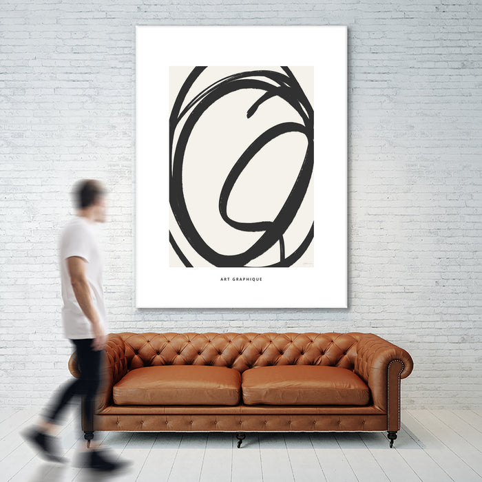 Œuvre d’art murale Giant Art « Circle I » 72 x 54