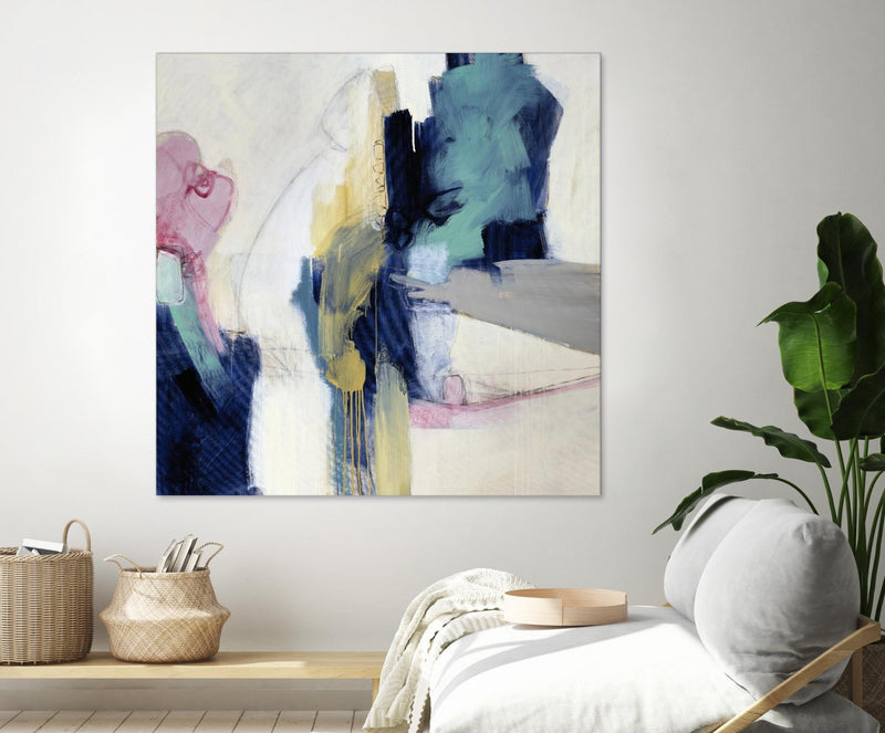 Œuvre d’art murale Giant Art « Acrobatic Swimmer » 54 x 54