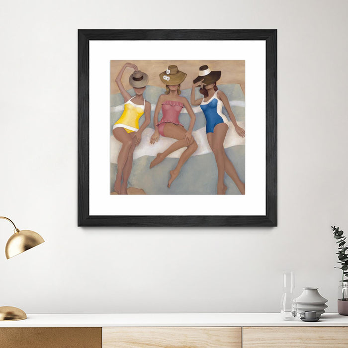 Œuvre d'art murale sur toile encadrée noire « The Orange County Club.tif » 30 x 30