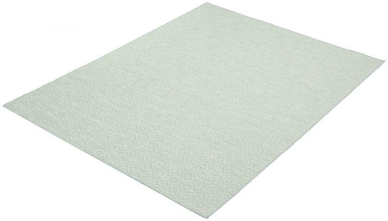 Carpette Neisha Diamond menthe 6 pi 7 po x 9 pi 6 po
