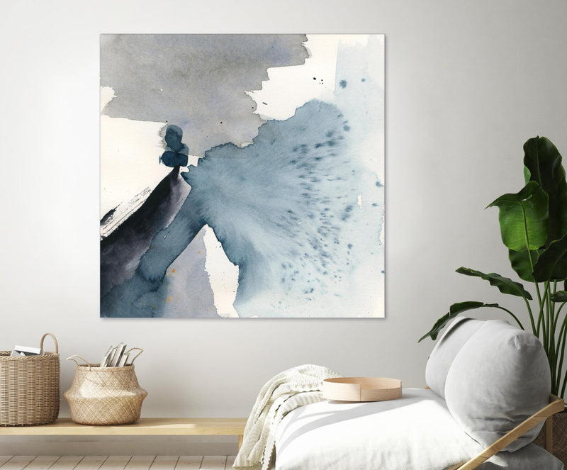 Œuvre d’art murale Giant Art « Winter Current Iv » 54 x 54