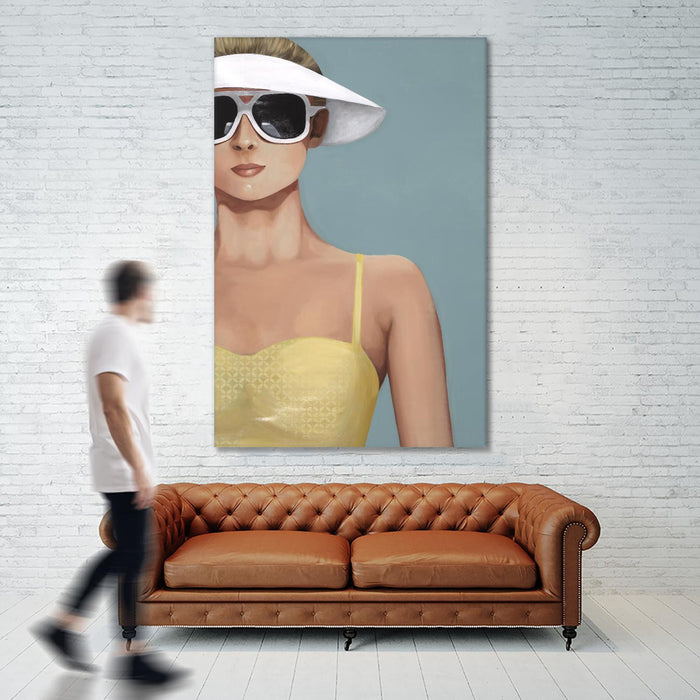 Œuvre d’art murale Giant Art « Glamour Rays » 84 x 54
