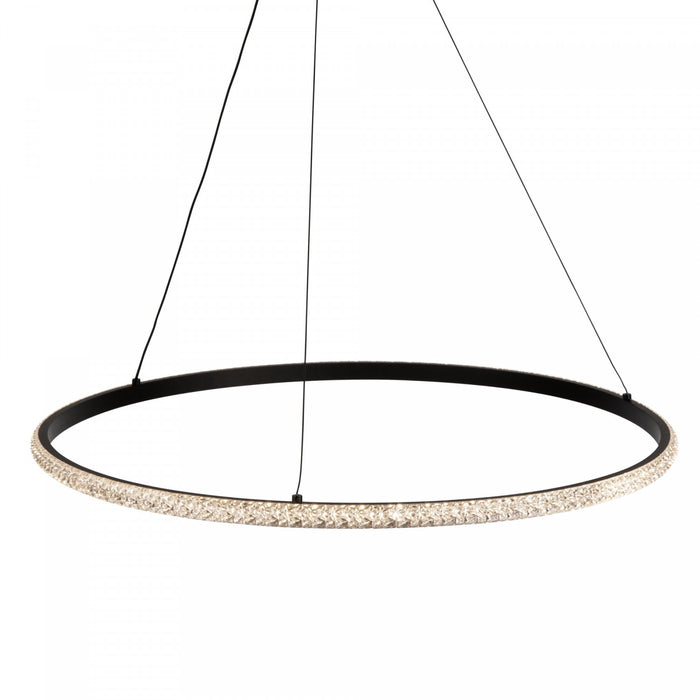 Luminaire suspendu Nova noir à DEL de 30 W
