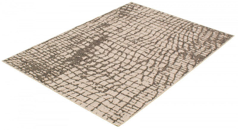 Carpette Sadie Safari argent-noir - 3 pi 11 pox 5 pi 7 po