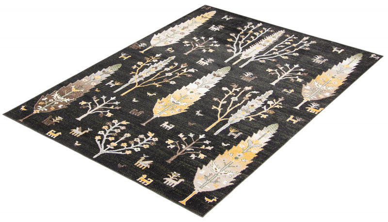 Carpette Pine noire lavable à la machine - 5 pi 0 po x 7 pi 0 po
