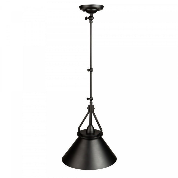 Luminaire suspendu de style applique murale Brydon noir à 1 ampoule