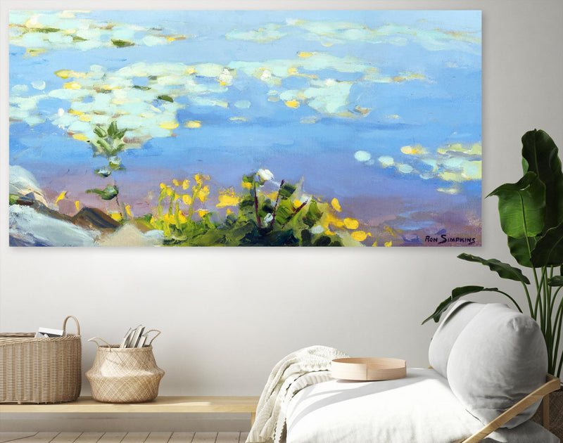 Œuvre d’art murale Giant Art « Little Lily Sunday » 72 x 36