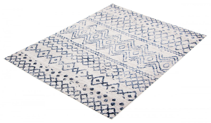 Carpette Dita bleu marine - 5 pi 3 po x 7 pi 3 po