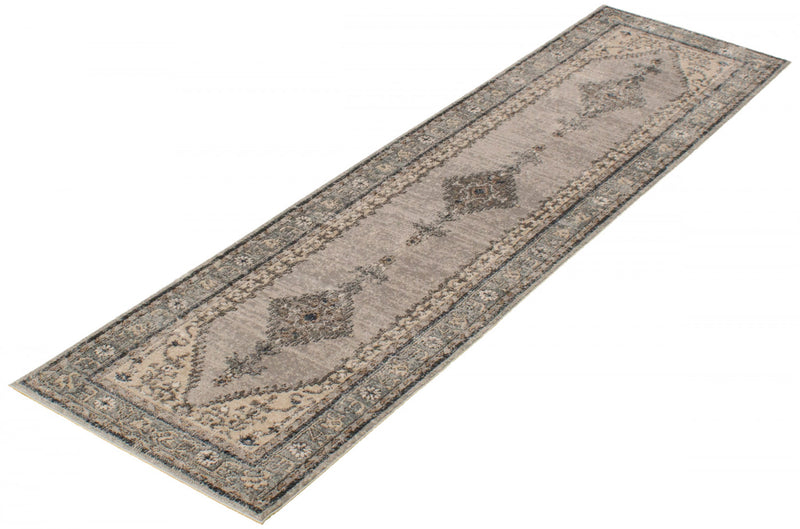 Carpette Octavian Bijar ivoire - 2 pi 7 pox 8 pi 2 po