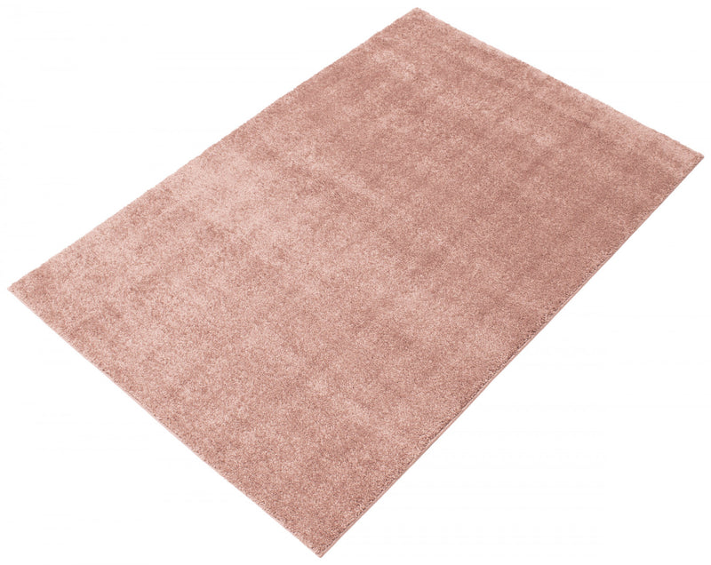 Carpette à poil long Lona rose 7 pi 10 po x 10 pi 0 po