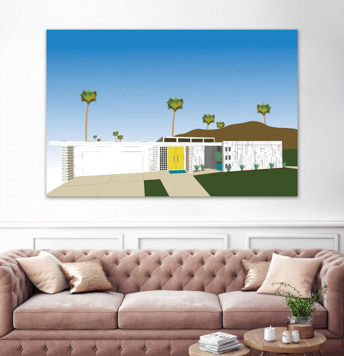 Œuvre d’art murale Giant Art Palm « Palm Spring Living Ii » 72 x 48