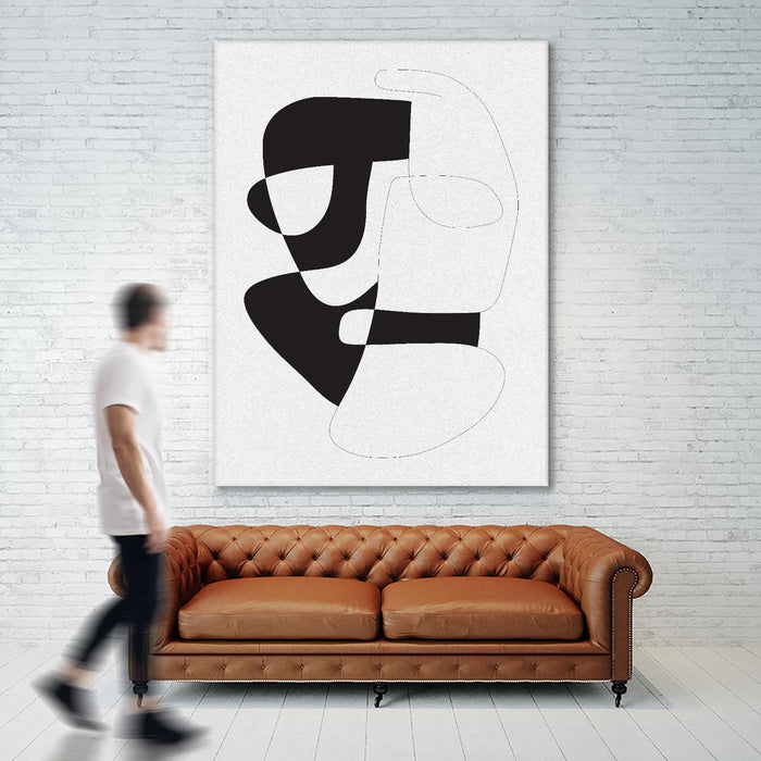 Œuvre d’art murale Giant Art « Graphical 3 » 72 x 54