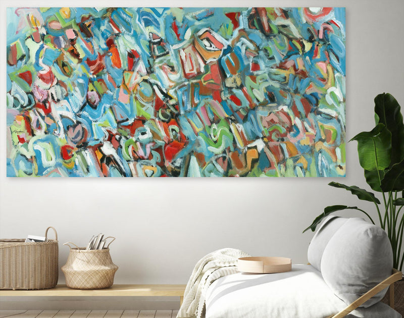 Œuvre d’art murale Giant Art « Lignes 2 » 72 x 36