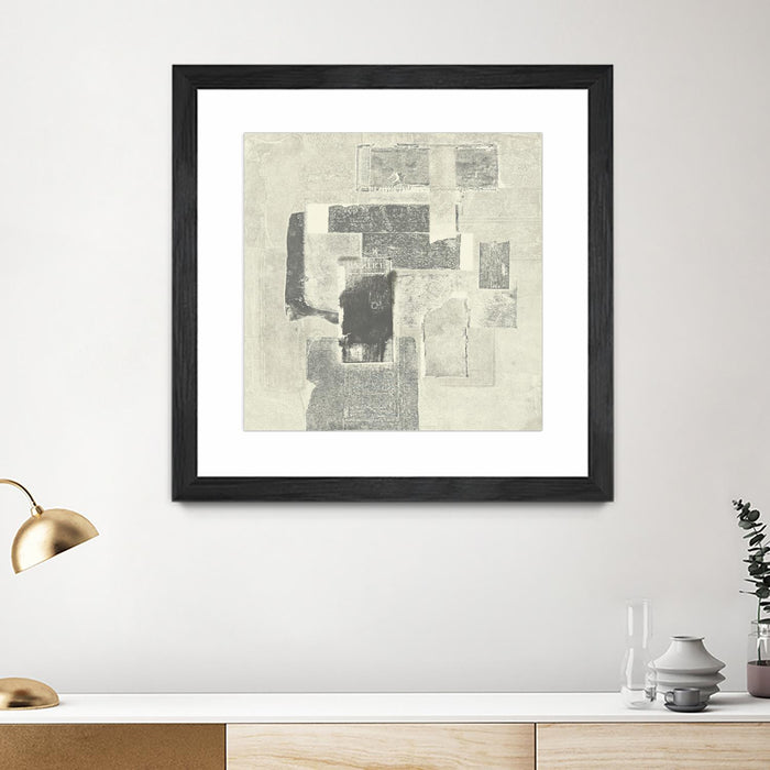 Œuvre d’art murale encadrée noire et mate « Camera Obscura » 30 x 30