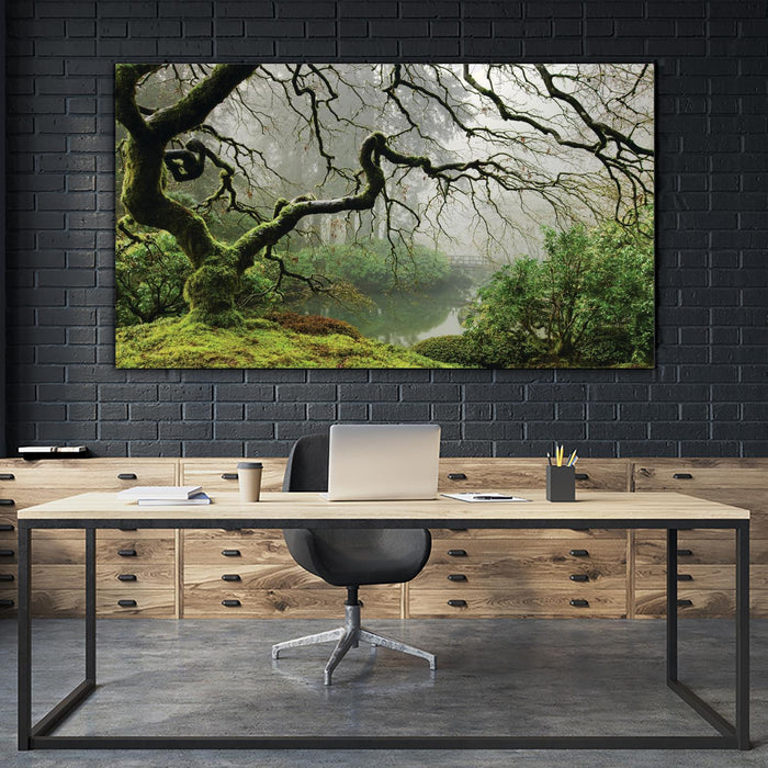 Œuvre d’art murale Giant Art « Garden Mist » 84 x 48