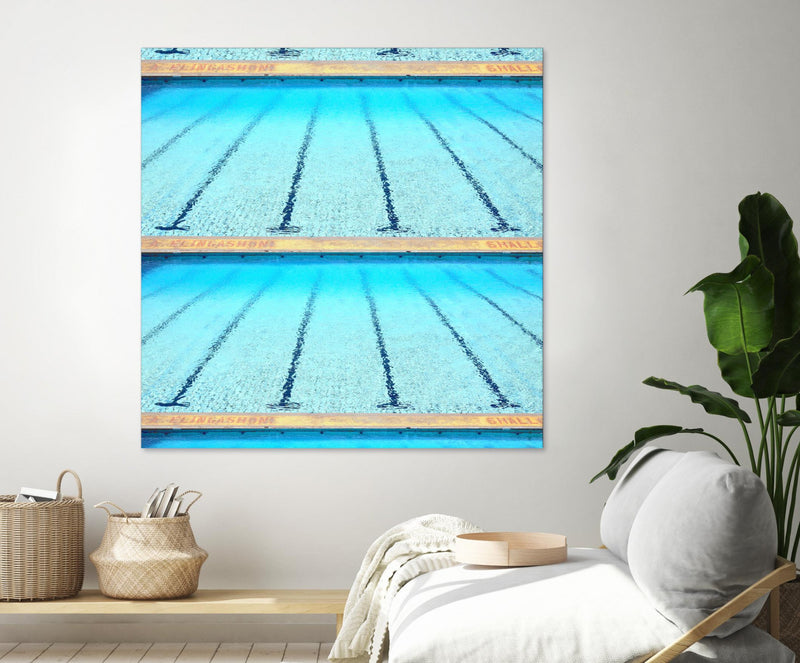 Œuvre d’art murale Giant Art « Whales Of Time » 72 x 72