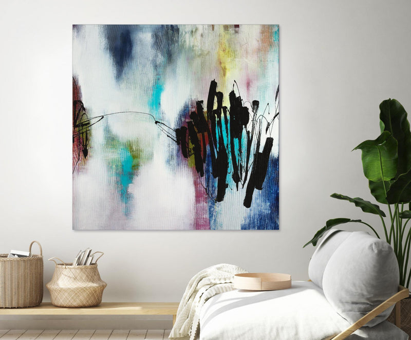 Œuvre d’art murale Giant Art « Disruptive Connection » 54 x 54
