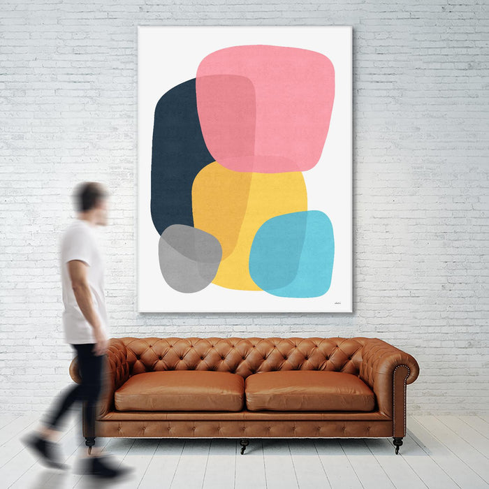 Œuvre d’art murale Giant Art « Abstract Vii » 72 x 54