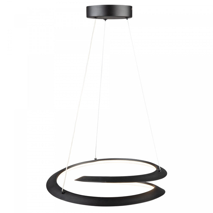 Luminaire suspendu Ara noir à DEL de 24 W