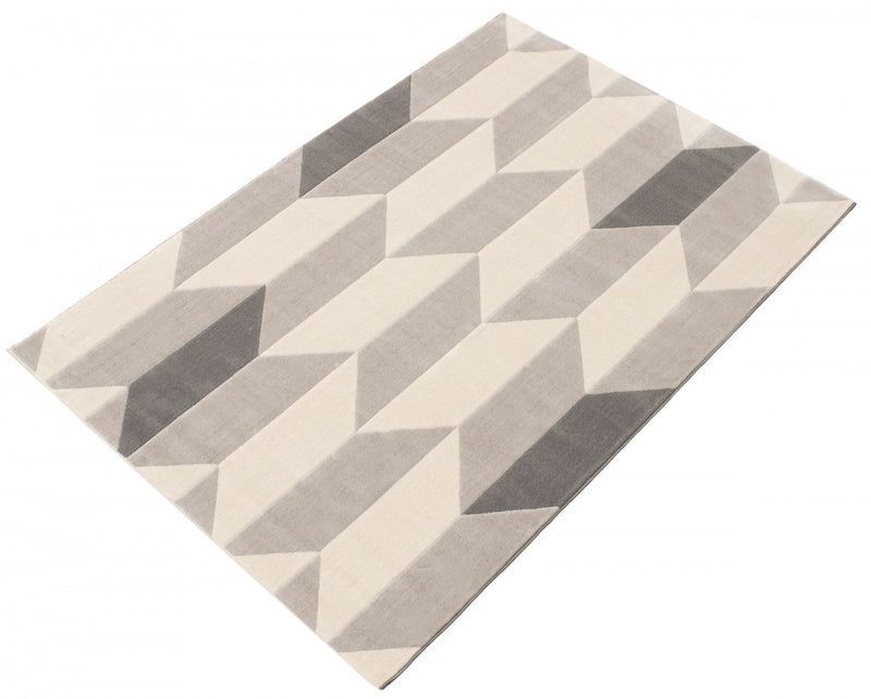 Carpette Zima grise 5 pi 3 po x 7 pi 7 po