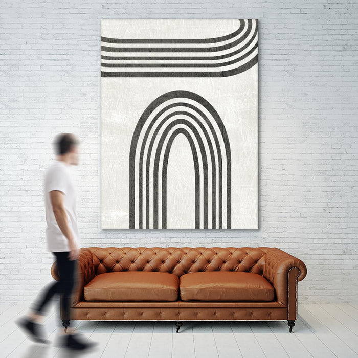 Œuvre d’art murale Giant Art « Modern Arc Iii » 72 x 54
