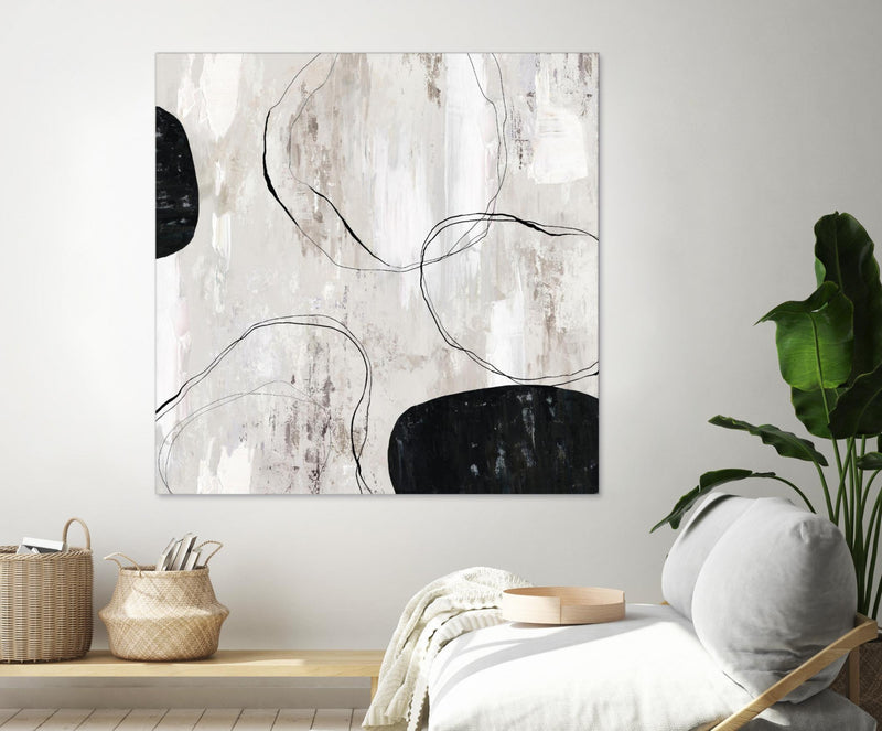 Œuvre d’art murale Giant Art « Falling Stones » 72 x 72