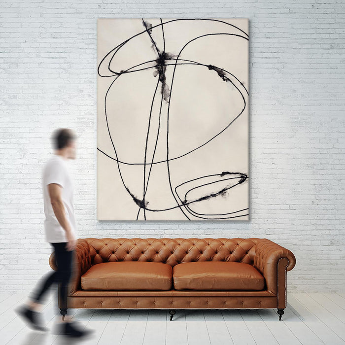 Œuvre d’art murale Giant Art « Tangled Ties » 72 x 54