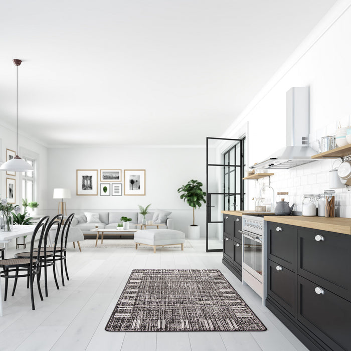 Carpette Joni noire - 2 pi 2 po x 6 pi 7 po