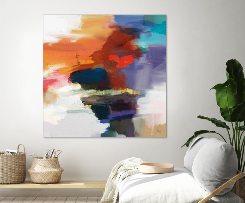 Œuvre d’art murale Giant Art « Interplay » 72 x 72