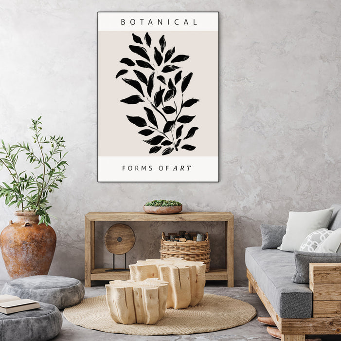 Œuvre d’art murale sur toile encadrée noire « Forms Of Art » 30 x 40