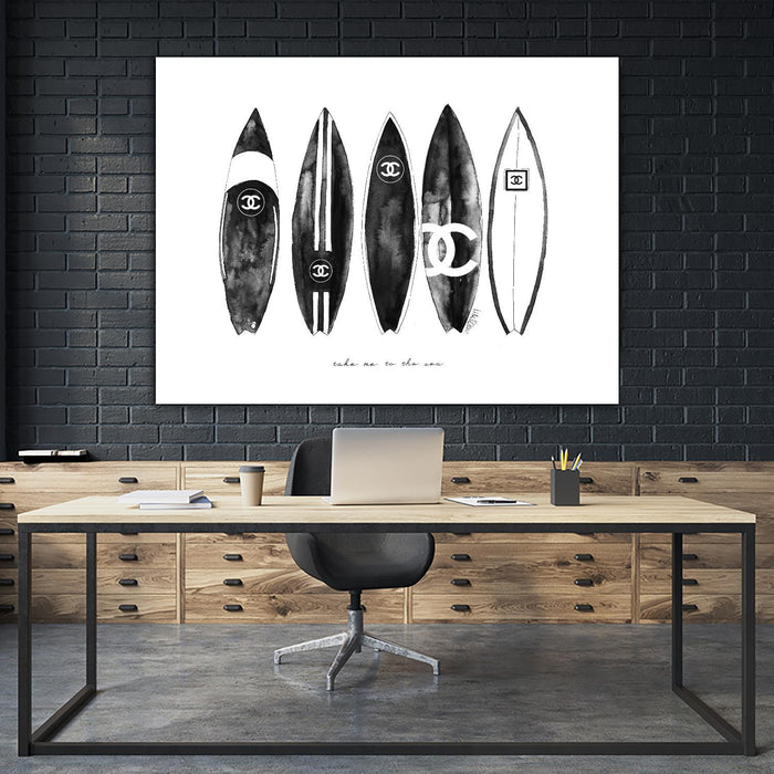 Œuvre d’art murale Giant Art « Surf Landscape » 72 x 54