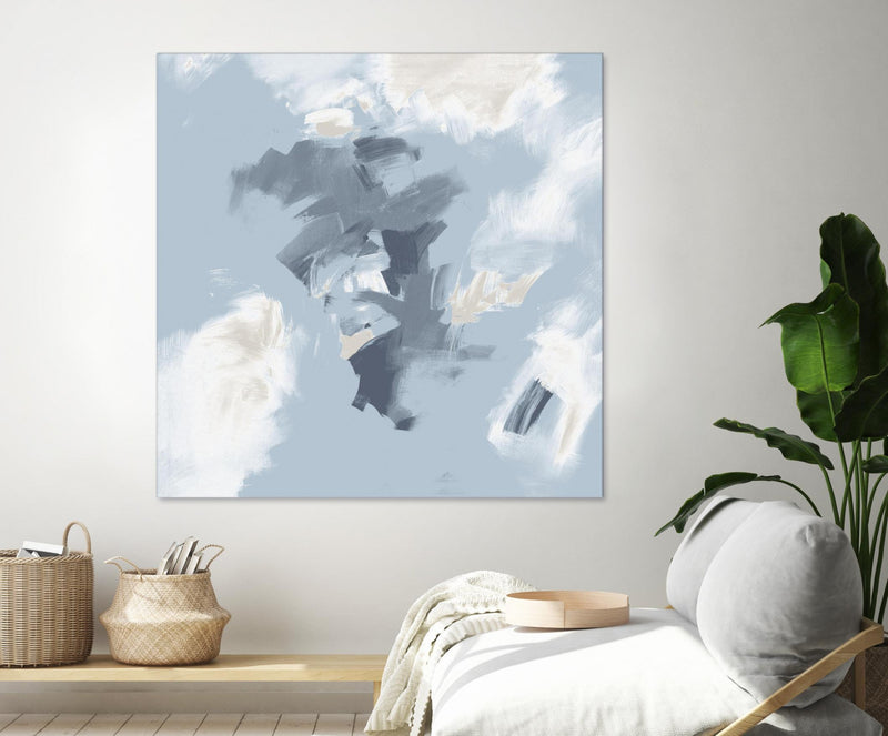 Œuvre d’art murale Giant Art « Peaches And Cream Ii » 54 x 54