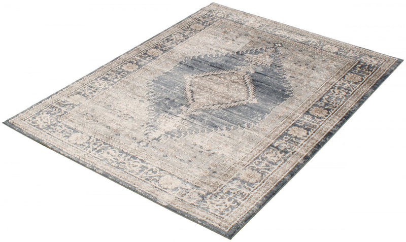 Carpette Octavian Bijar bleu - 6 pi 7 pox 9 pi 6 po