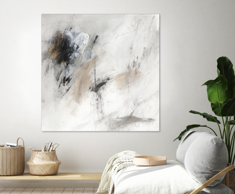 Œuvre d’art murale Giant Art « Sketch Lines I » 72 x 72