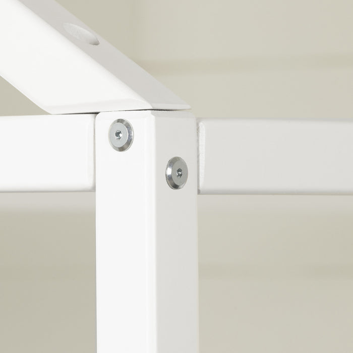 Sweedi Maison de Lit Simple - Blanc solide