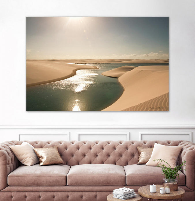 Œuvre d’art murale Giant Art « Soft Sunset » 72 x 48