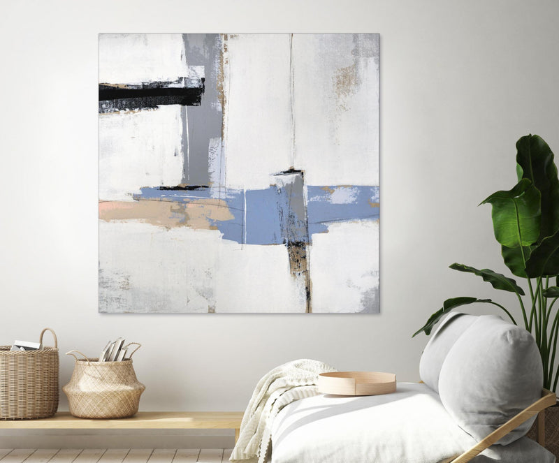 Œuvre d’art murale Giant Art « Broken Edges I » 72 x 72