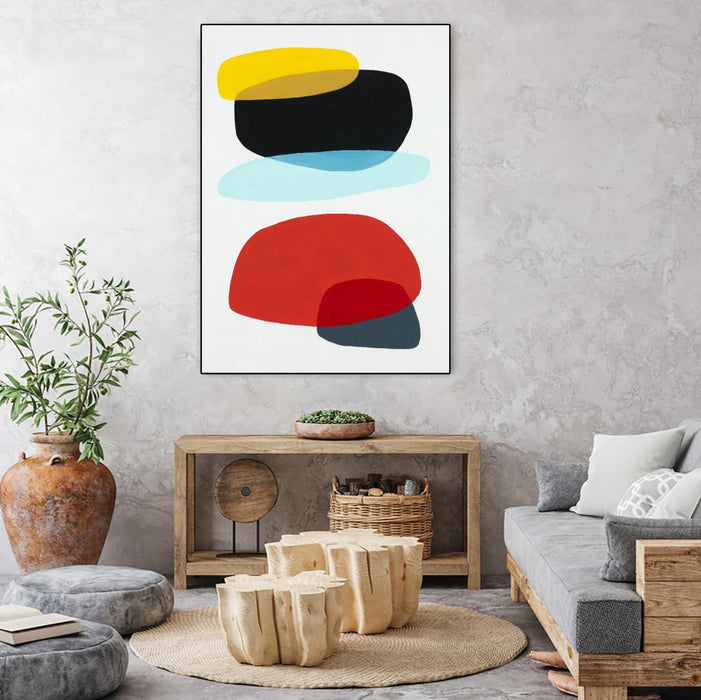 Œuvre d’art murale sur toile encadrée noire « Joy And Pop Ii » 30 x 40