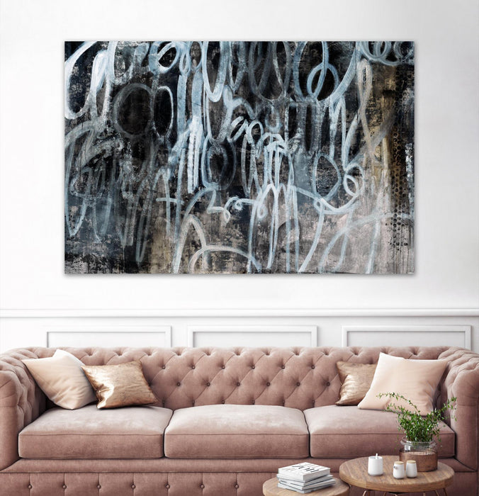 Œuvre d’art murale Giant Art « Skip The Small Talk » 72 x 48